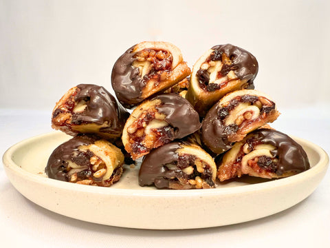 Chocolate-Dipped Raspberry Rugelach (1 lb.)